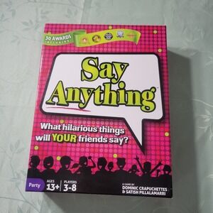 SAY ANYTHING BOARD GAME - A Party Game for Family and Friends Brand New